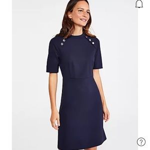 Ann Taylor Shoulder Button Dress
